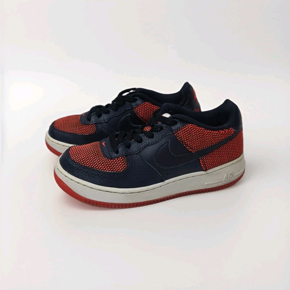 Nike Air Force 1 Premium Crimson Blue Mens 6.5 Or 6.5Y #748981-601